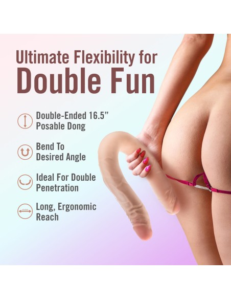 Masseur Double Pénétration Blush Dr Skin Viande