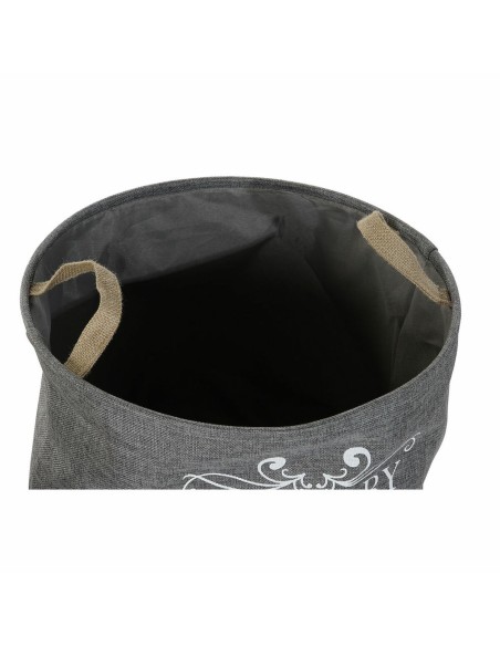 Panier DKD Home Decor Beige Gris Marron Clair 39 x 39 x 41 cm Polyester (3 Unités) (3 Pièces)