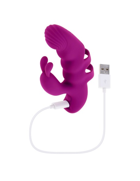 Vibration de Stimulation Double Evolved Playboy Violet
