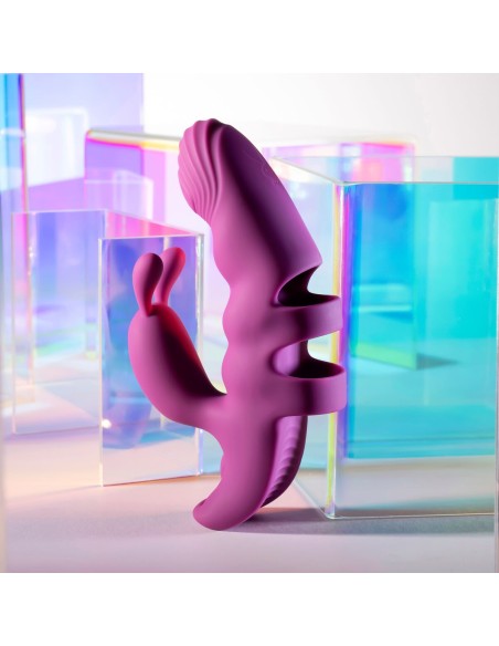 Vibration de Stimulation Double Evolved Playboy Violet