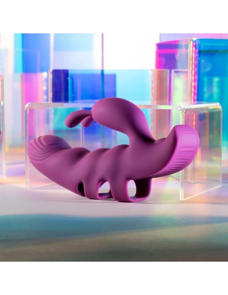 Vibration de Stimulation Double Evolved Playboy Violet