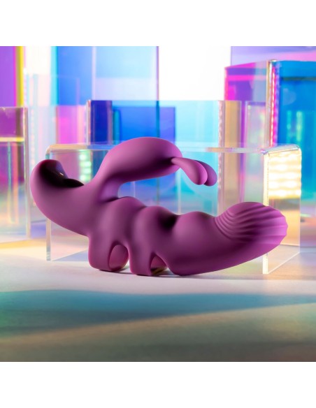 Vibration de Stimulation Double Evolved Playboy Violet