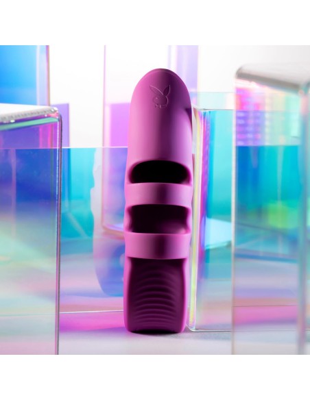 Vibration de Stimulation Double Evolved Playboy Violet