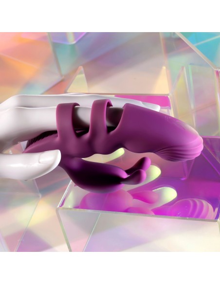 Vibration de Stimulation Double Evolved Playboy Violet