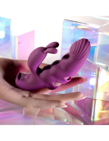Vibration de Stimulation Double Evolved Playboy Violet