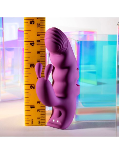 Vibration de Stimulation Double Evolved Playboy Violet