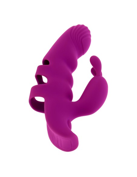 Vibration de Stimulation Double Evolved Playboy Violet