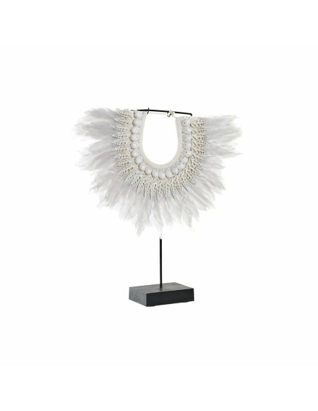 Figurine Décorative DKD Home Decor Fer Plume Coquillages (42 x 9.5 x 44 cm)