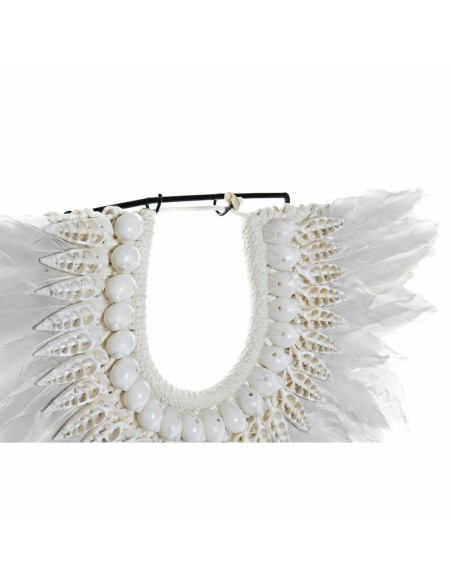 Figurine Décorative DKD Home Decor Fer Plume Coquillages (42 x 9.5 x 44 cm)