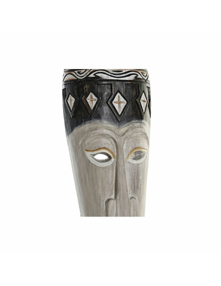 Figurine Décorative DKD Home Decor Bambou Fer Masque (19 x 10 x 78 cm)