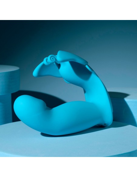 Vibration de Stimulation Double Evolved Bleu
