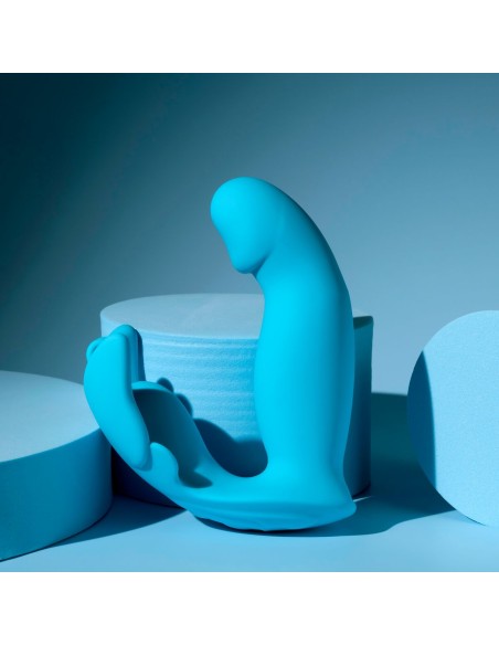 Vibration de Stimulation Double Evolved Bleu