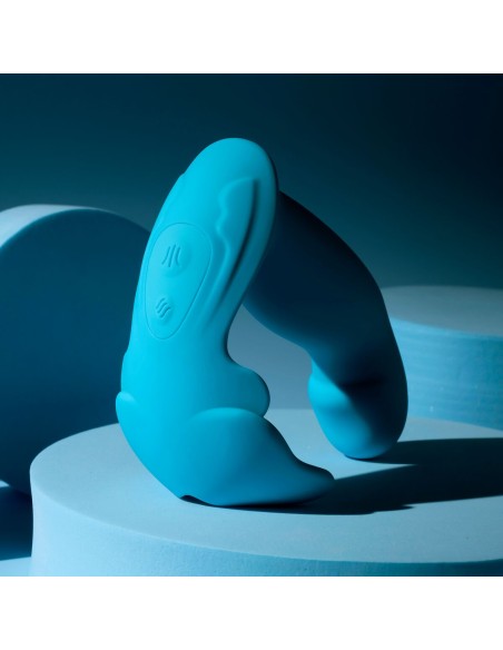 Vibration de Stimulation Double Evolved Bleu