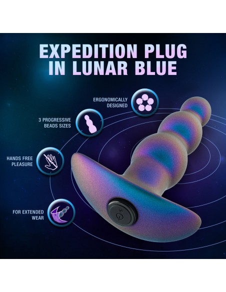 Plug Anal Blush Anal Adventures Bleu (10,2 cm)