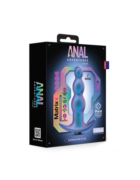 Plug Anal Blush Anal Adventures Bleu (10,2 cm)