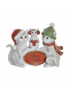 Figurine Décorative DKD Home Decor Chat 12,5 x 3 x 9,5 cm