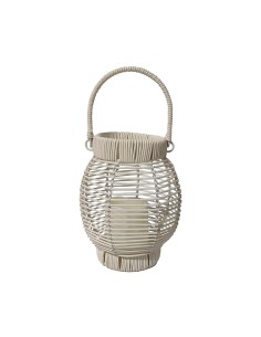 Lanterne à LED Versa Blanc Rotin