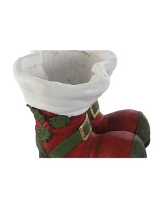 Cache-pot Home ESPRIT Blanc Rouge Vert Magnésium Père Noël 30 x 35 x 30 cm Noël 2