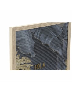 Décoration murale DKD Home Decor 30 x 1,5 x 45 cm Naturel Gris Tropical (2 Unités) 2