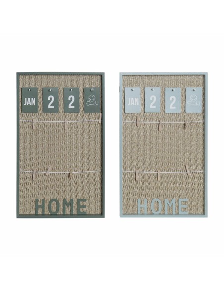 Cadre Photos avec Pinces DKD Home Decor Aluminium polypropylène Bois MDF 30 x 3 x 50 cm (2 Unités)