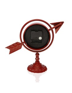Horloge de table Versa Bordeaux Flèche pleine Métal (23 x 16 x 8 cm) 2