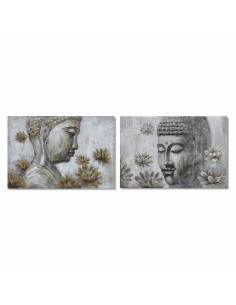 Cadre DKD Home Decor 120 x 2,8 x 80 cm Buda Oriental (2 Unités)