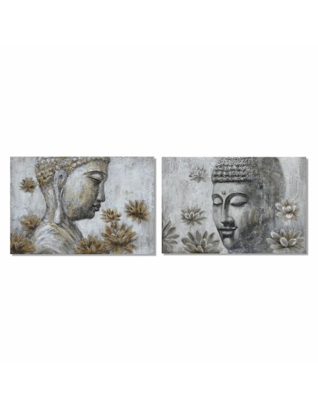 Cadre DKD Home Decor 120 x 2,8 x 80 cm Buda Oriental (2 Unités)