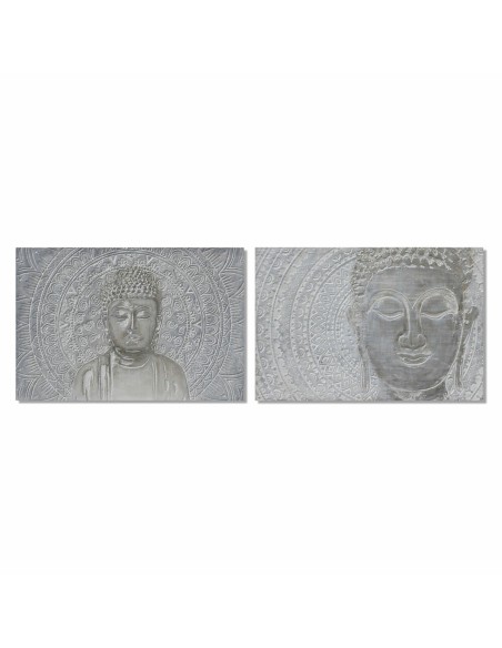 Cadre DKD Home Decor 120 x 2,8 x 80 cm Buda Oriental (2 Unités)