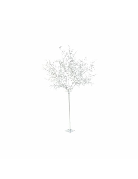 Sapin de Noël DKD Home Decor Blanc Argenté Métal Plastique 120 x 120 x 220 cm