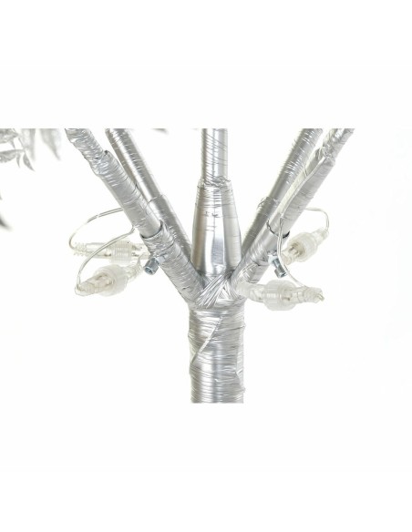 Sapin de Noël DKD Home Decor Blanc Argenté Métal Plastique 120 x 120 x 220 cm