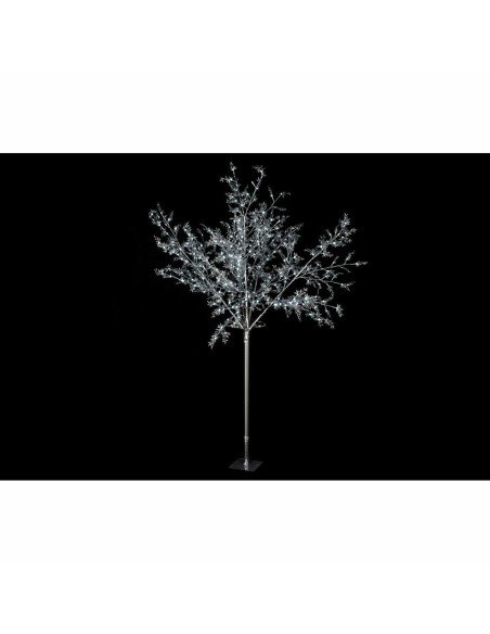 Sapin de Noël DKD Home Decor Blanc Argenté Métal Plastique 120 x 120 x 220 cm