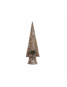 Sapin de Noël DKD Home Decor Multicouleur Cuivre Naturel Plastique 32 x 18 x 100 cm (3 Unités)