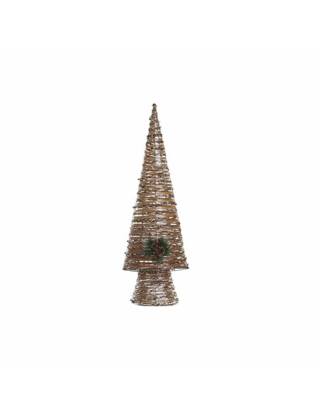 Sapin de Noël DKD Home Decor Multicouleur Cuivre Naturel Plastique 32 x 18 x 100 cm (3 Unités)