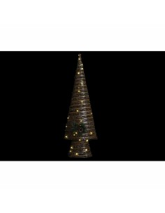 Sapin de Noël DKD Home Decor Multicouleur Cuivre Naturel Plastique 32 x 18 x 100 cm (3 Unités) 2
