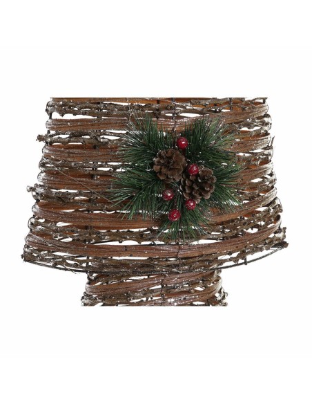 Sapin de Noël DKD Home Decor Multicouleur Cuivre Naturel Plastique 32 x 18 x 100 cm (3 Unités)