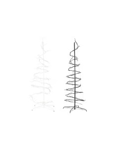 Sapin de Noël DKD Home Decor Blanc Noir Métal 70 x 70 x 190 cm (2 Unités)