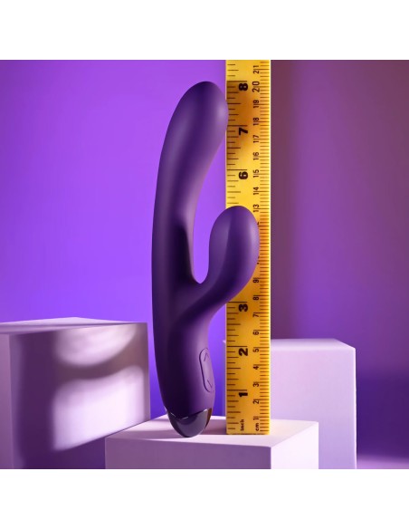 Vibration de Stimulation Double Evolved Playboy Violet Pourpre