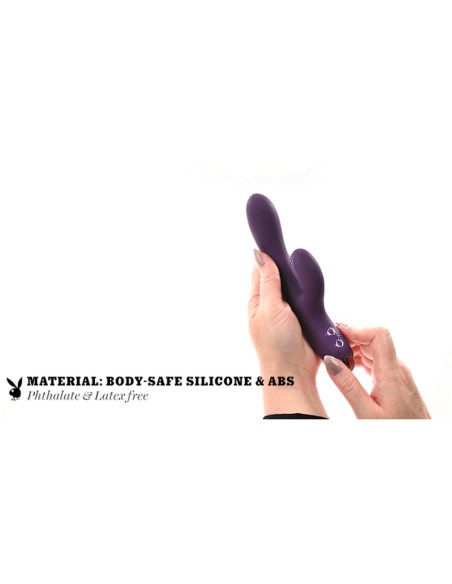 Vibration de Stimulation Double Evolved Playboy Violet Pourpre
