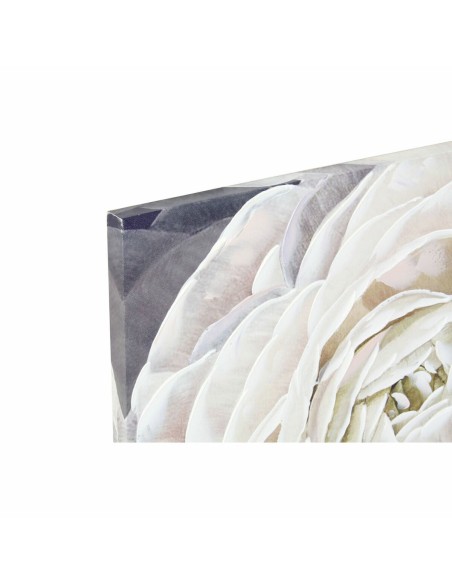 Cadre DKD Home Decor Fleur (80 x 3 x 80 cm) (2 Unités)