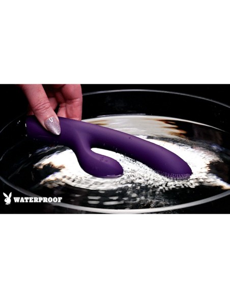 Vibration de Stimulation Double Evolved Playboy Violet Pourpre