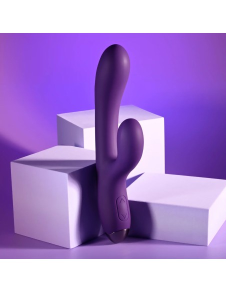 Vibration de Stimulation Double Evolved Playboy Violet Pourpre