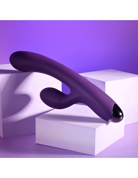 Vibration de Stimulation Double Evolved Playboy Violet Pourpre