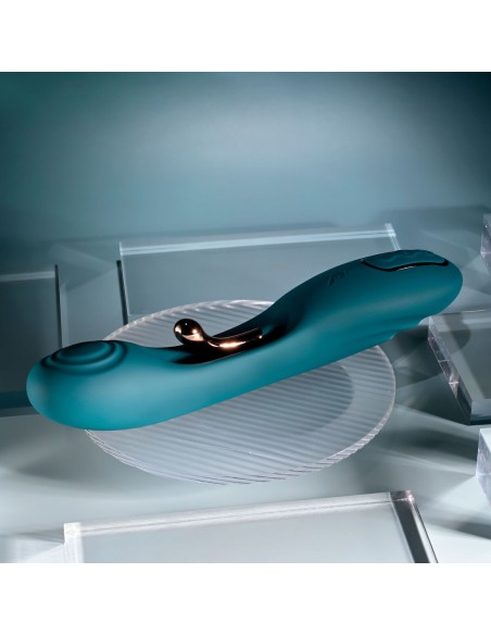Vibration de Stimulation Double Evolved Playboy Vert