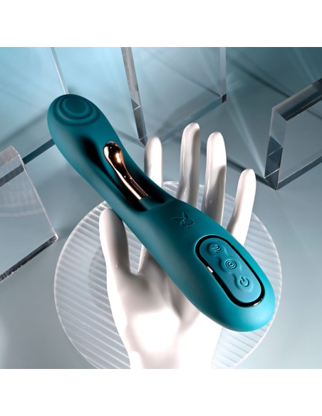 Vibration de Stimulation Double Evolved Playboy Vert