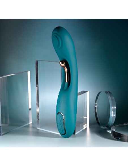 Vibration de Stimulation Double Evolved Playboy Vert