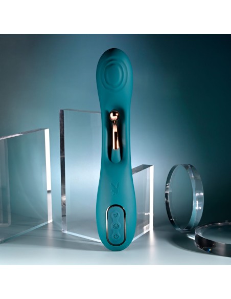 Vibration de Stimulation Double Evolved Playboy Vert