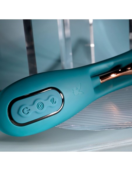 Vibration de Stimulation Double Evolved Playboy Vert