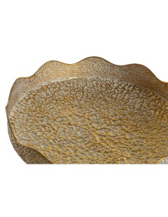 Set de pots de fleurs Home ESPRIT Doré Métal Arabe 46 x 46 x 84,5 cm (2 Pièces) 2