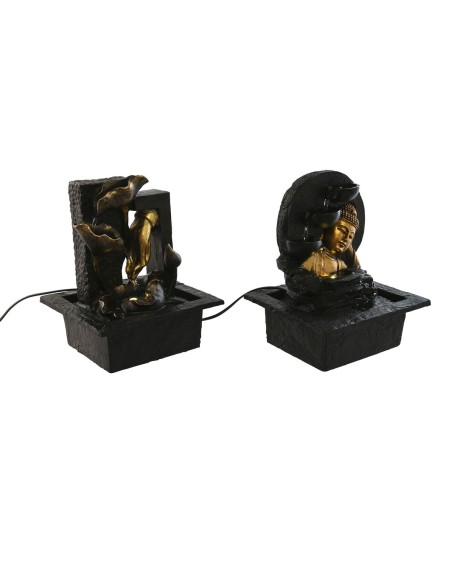 Fontaine de jardin Home ESPRIT Résine Buda Oriental 21 x 19 x 27 cm (2 Unités)