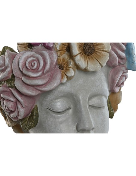 Cache-pot Home ESPRIT Gris Multicouleur Fibre Magnésium chica 32 x 28 x 53 cm